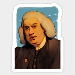 English writer Samuel Johnson illustration Sticker